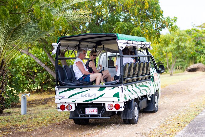 SoCoHo Jeep Safari - Historical Sites - Lunch - Beach - Long Bay, white sand, and a one-hour swim