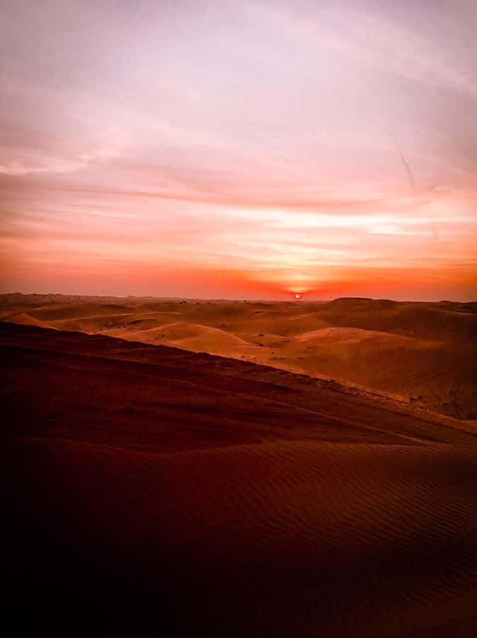 Sunrise Desert Safari - Abu Dhabi - Al Khatim Desert at first light