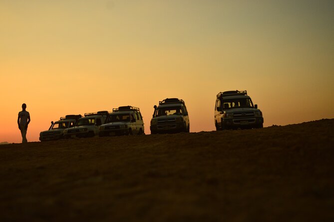 Sunset Safari trip by Jeep - Jeep ride back and dinner in an Arabic-style hut