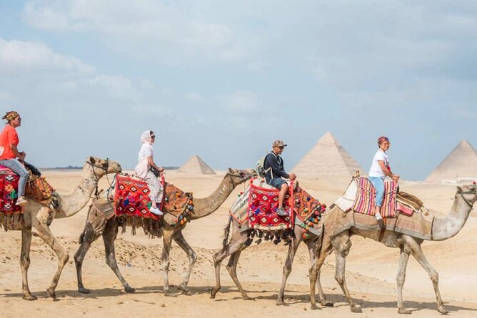 Top Tour Giza Pyramids ,Sphinx ,camel ride and ATV safari - Reaching the three pyramids at Giza