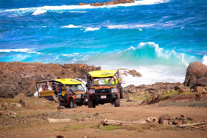 Ultimate Island Jeep Safari with Natural Pool, Baby Beach & Lunch - Starting at ABC Tours and preparing for the ride