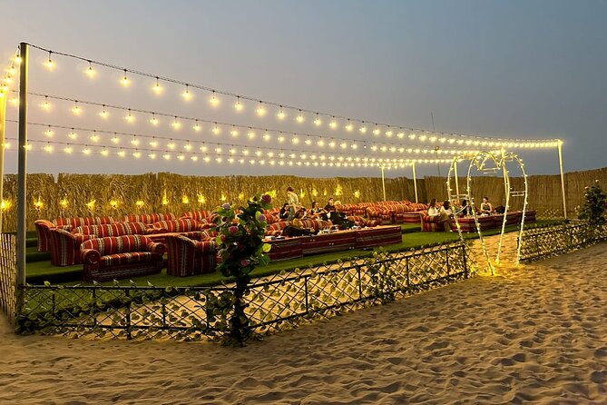 VIP Desert Safari Abu Dhabi with Private Seating Area - Dune bashing and sandboarding in the 4x4